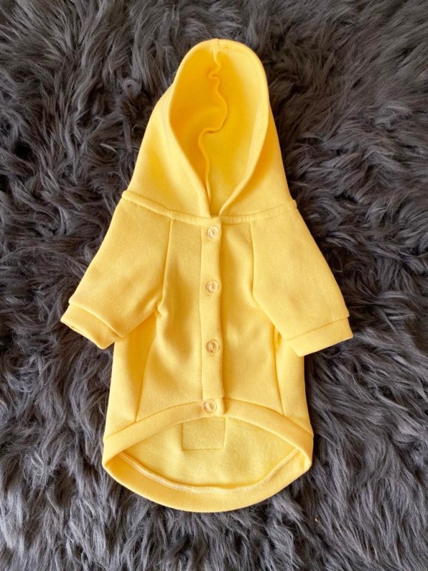 köpek kıyafeti Sun Yellow Kapüşonlu Sweatshirt